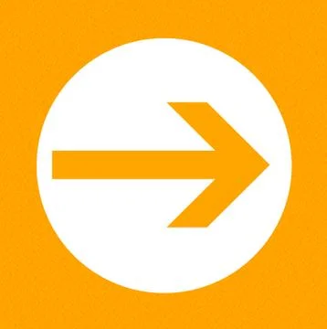 Framed arrow pointing right Stock Illustration