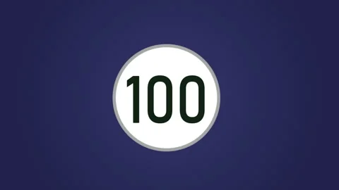 Framed Digits Rapidly Increasing Up To One Hundred, Background With Counter Stock Footage 167270504