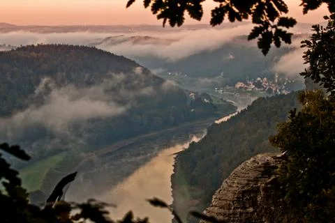 Framed elbe Stock Photos