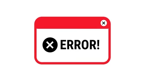 Framed Error Message Box Stock Footage 336062679