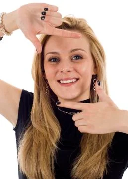 Framed Face Stock Photos