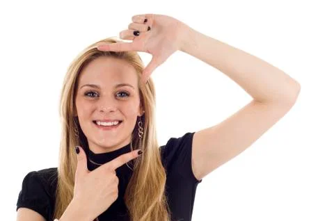 Framed Face Stock Photos