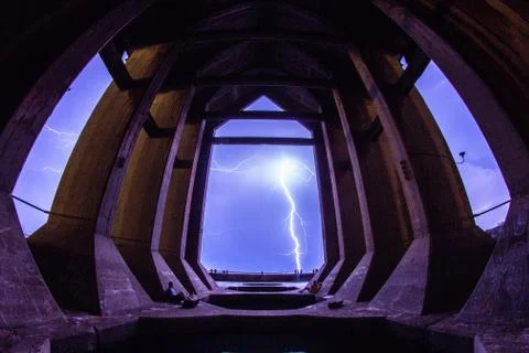 Framed Lightning Stock Photos