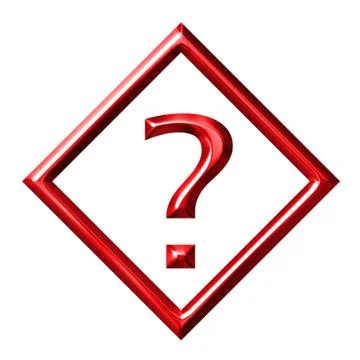 Framed Question Mark Stock Illustration