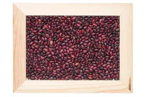 Framed red kidney beans Stock-Fotos