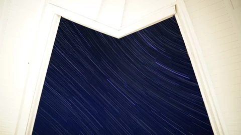 Framed Star lapse Stock Footage 113766038