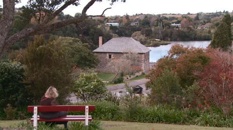 Framed Stone Store at Kerikeri Stock Footage 39501472
