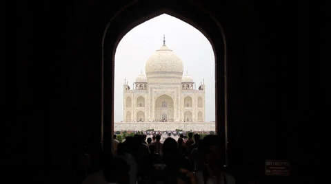 Framed Taj Mahal Stockbeeldmateriaal 36627026