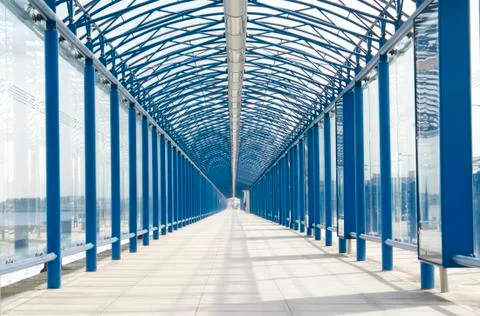 Framed walkway Stockfoto's