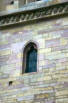 Framed window in medieval and classical architecture Stock-Fotos