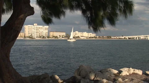 FramedSailboat Stock Footage 959327