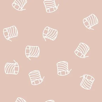Frameless kite flying line vector seamless pattern Stockillustratie