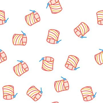 Frameless kite flying vector seamless pattern Illustrazione stock