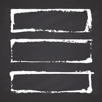 Frames and text boxes, grunge textured hand drawn elements set, vector illust 스톡 일러스트