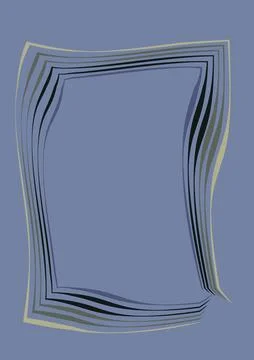 Frames of capron tape on A4 sheet, surreal, graphics. Stock Illustration