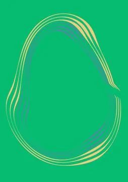 Frames of capron tape on A4 sheet, surreal, graphics. Stock Illustration