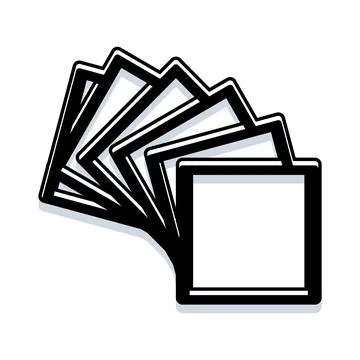 Frames collection fanning out timeline progression concept イラスト素材