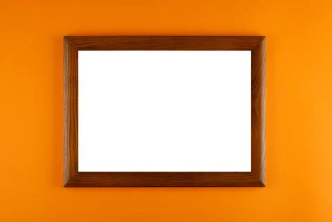 Frames on the color wall backgrounds Stock-Fotos