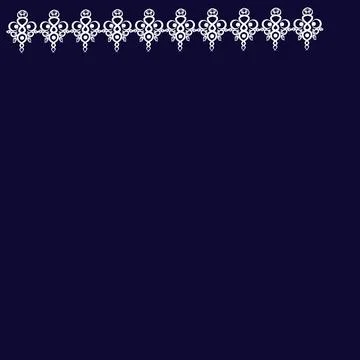 Frames of decorative ethnic elements on a square sheet, surreal, graphics Illustrazione stock