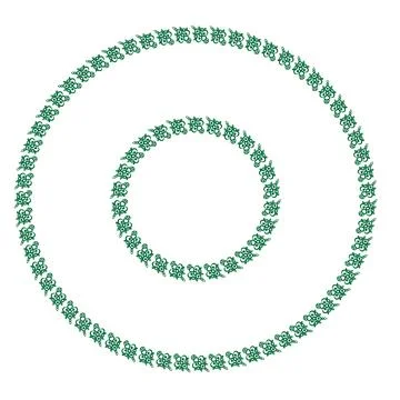 Frames of decorative ethnic elements on a square sheet, surreal, graphics イラスト素材