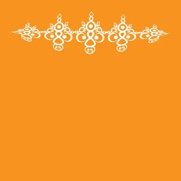 Frames of decorative ethnic elements on a square sheet, surreal, graphics Stock Illustration