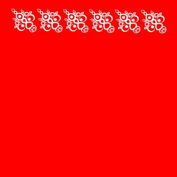 Frames of decorative ethnic elements on a square sheet, surreal, graphics Stock Illustration