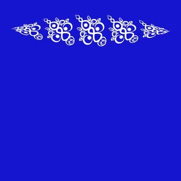 Frames of decorative ethnic elements on a square sheet, surreal, graphics Illustrazione stock