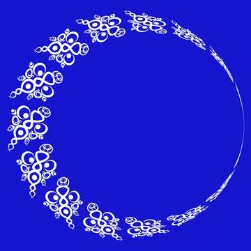 Frames of decorative ethnic elements on a square sheet, surreal, graphics イラスト素材