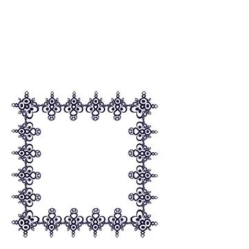 Frames of decorative ethnic elements on a square sheet, surreal, graphics Stock Illustration