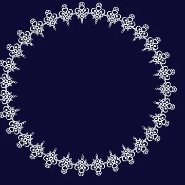 Frames of decorative ethnic elements on a square sheet, surreal, graphics イラスト素材