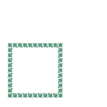 Frames of decorative ethnic elements on a square sheet, surreal, graphics イラスト素材