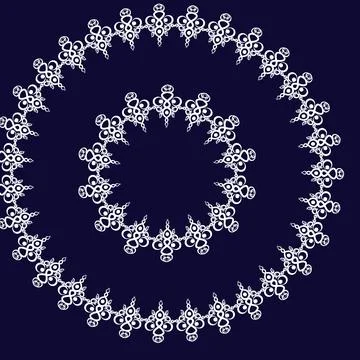 Frames of decorative ethnic elements on a square sheet, surreal, graphics 스톡 일러스트