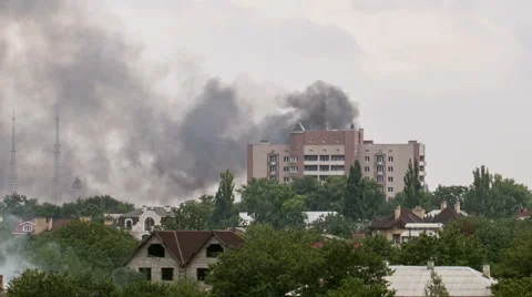Frames of Destruction of War Stock Footage 41494858