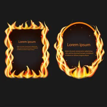 Frames on fire Stock Illustration