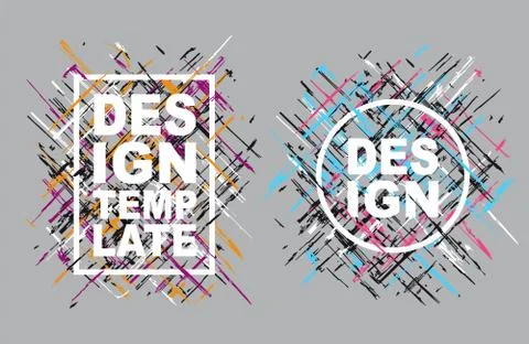 Frames for gift cards, flyers and brochures. Vector illustration. Stock Illustration