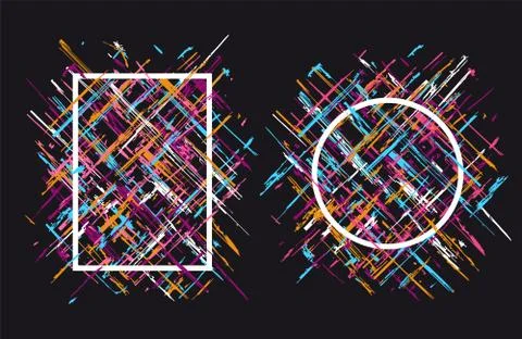 Frames for gift cards, flyers and brochures. Vector illustration. Stock Illustration