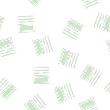 Frames langstroth beekeeping glyph seamless pattern Stock Illustration