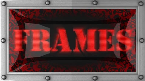 Frames on led Stock Footage 8717794