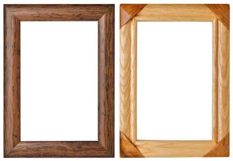 Frames made ??of wood Stock Photos