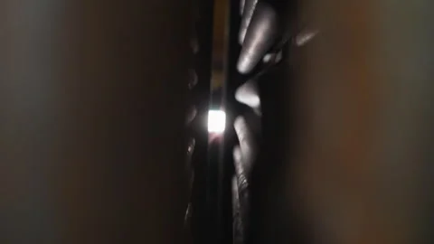 Frames with metal pipe bars in factory storehouse closeup Video stock 243305377