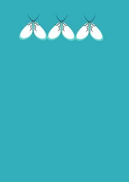 Frames of moths. Design element for the design of books, notebooks, postcards 스톡 일러스트