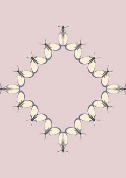 Frames of moths. Design element for the design of books, notebooks, postcards イラスト素材