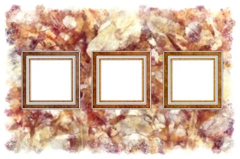 Frames old leather on a abstract art grunge background Stock Illustration