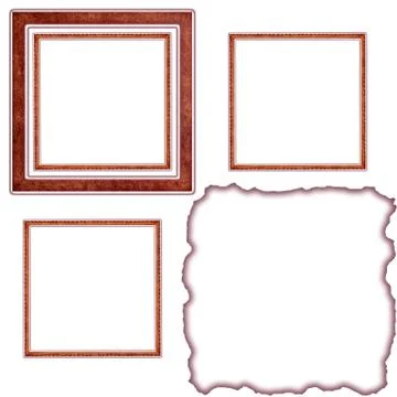 Frames old leather Stock Illustration