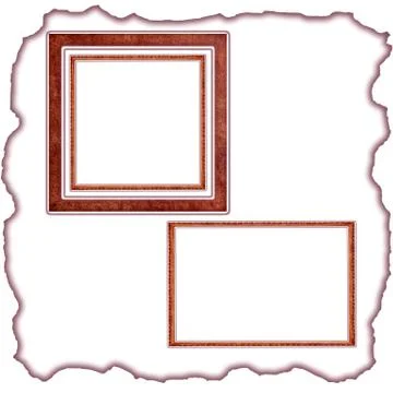 Frames old leather Stock Illustration