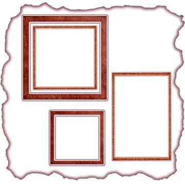 Frames old leather Stock Illustration