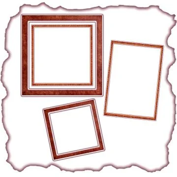 Frames old leather Stock Illustration