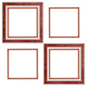 Frames old leather Stock Illustration