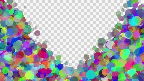 Frames Overlay from Particles 6 Video stock 264630120