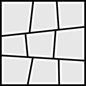 Frames photo collage. Vector illustration Stock Illustration